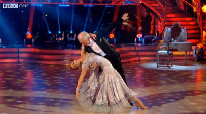 Johnny and Iveta on the 'Strictly' dance floor