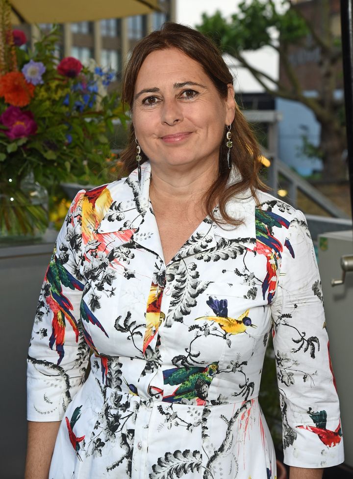 Alexandra Shulman at her Vogue leaving party at Dock Kitchen on June 22, 2017 in London.