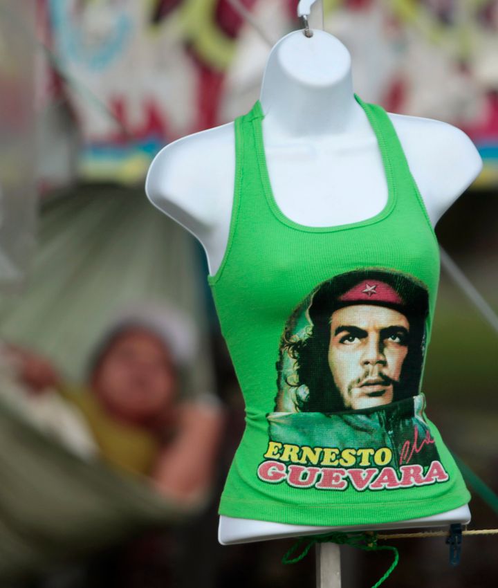 Merchandise featuring the iconic image of Che - once deemed by the Maryland Institute of Art as the most famous of all time - remains popular 