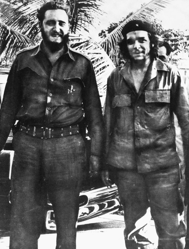 Guevara pictured with Fidel Castro in 1961