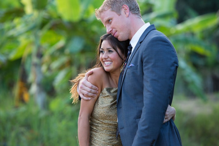 Sean and Catherine after their engagement in Thailand in 2013. 