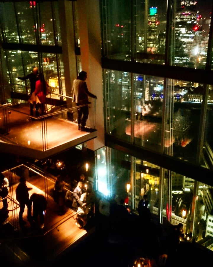 View from the upscale Chinese restaurant, Hutong at The Shard