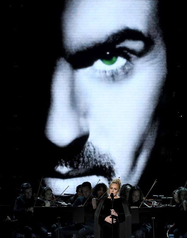 Adele paid tribute to George following his death at the this year's Grammy Awards 