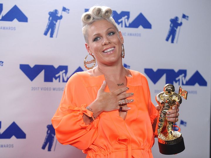 In her new documentary, Pink chats about touring with her kids.