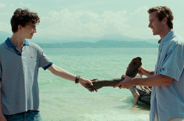 Timothee Chalamet and Armie Hammer in "Call Me By Your Name"