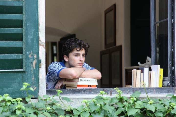 Timothee Chalamet in "Call Me By Your Name"