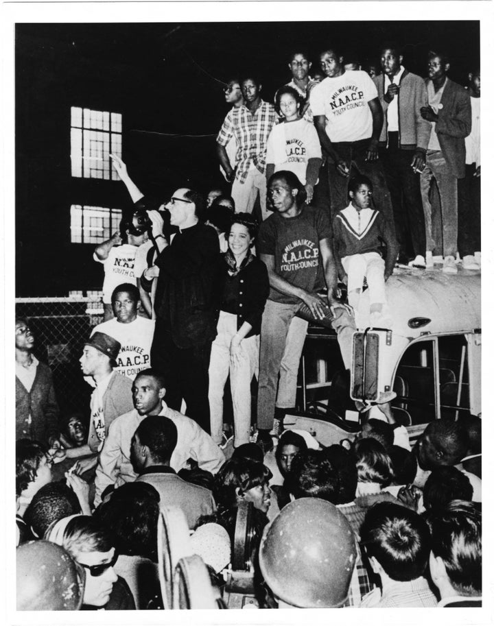 Father Groppi, Alderwoman Vel Phillips, Prentice McKinney and others