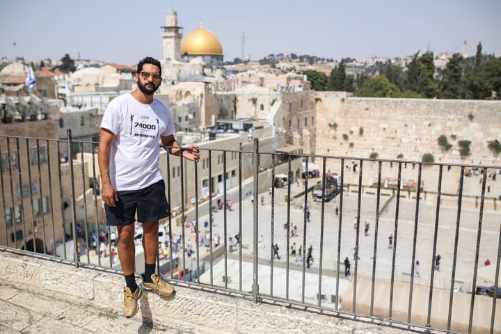 Manolo López in Jerusalem. July 2017