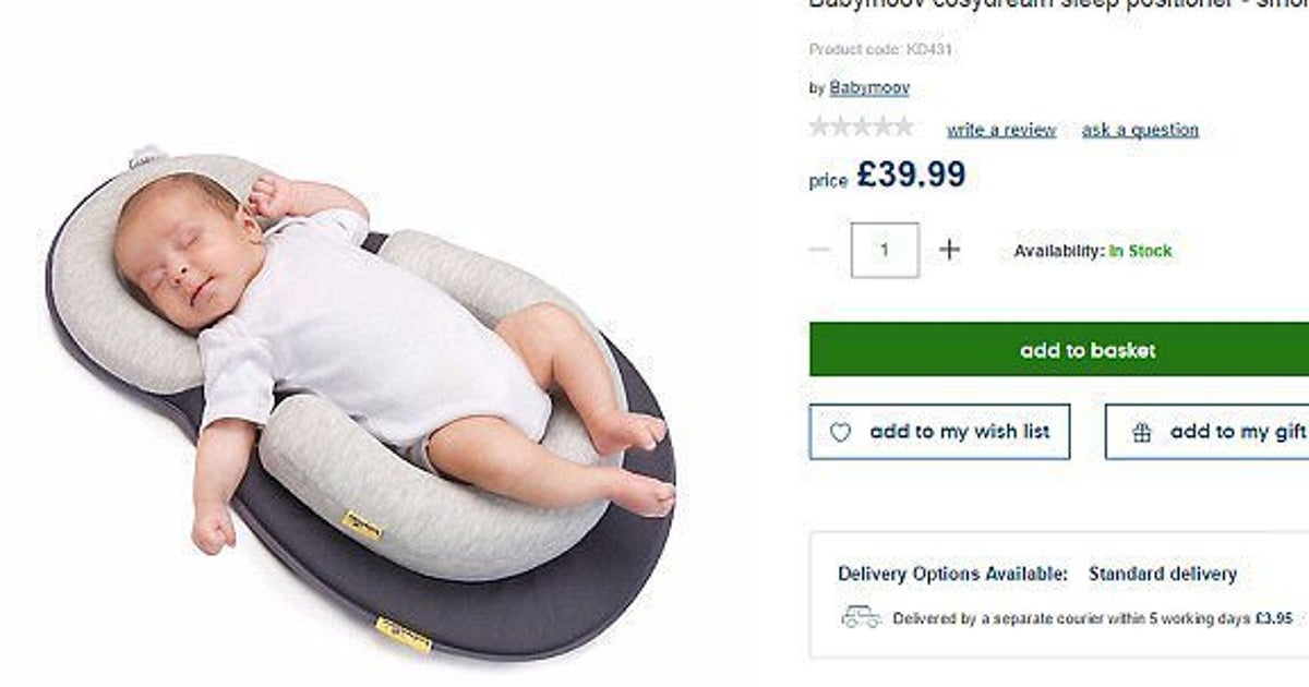 Mothercare And Tesco Ban Baby Sleep Positioners After FDA Warns About