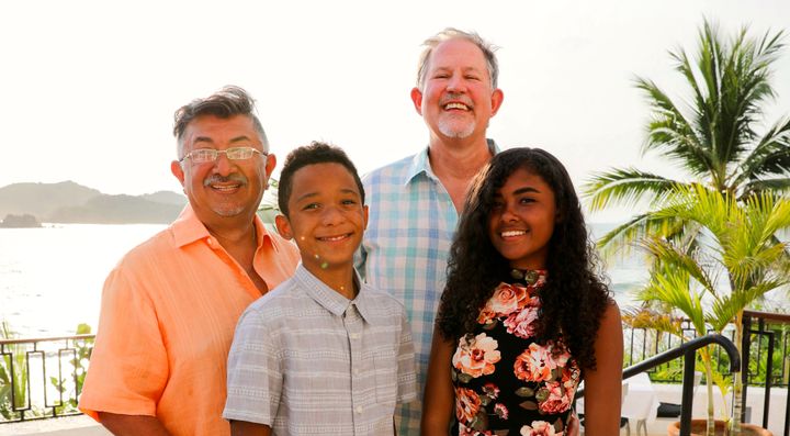 The family of Victor and Randy Ray at Club Med Ixtapa on the 2017 Olivia Travel / R Family Vacation 