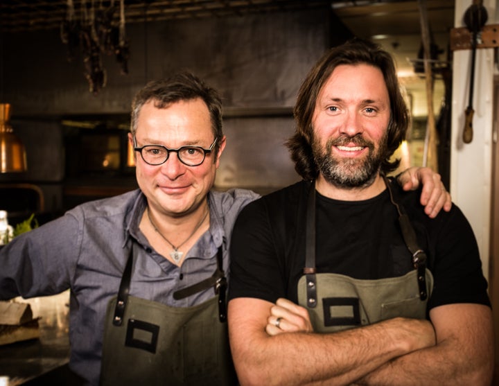 Hugh Fearnley- Whittingstall (left) and Niklas Ekstedt (right).