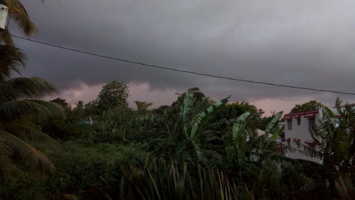 The view from our house, before the storm.