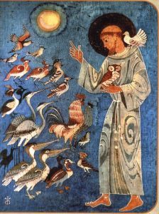 St. Francis, with his sisters, the birds