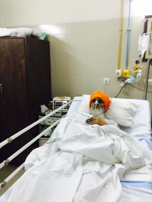 Bapu Surat Singh at DMC Hospital in Ludhiana