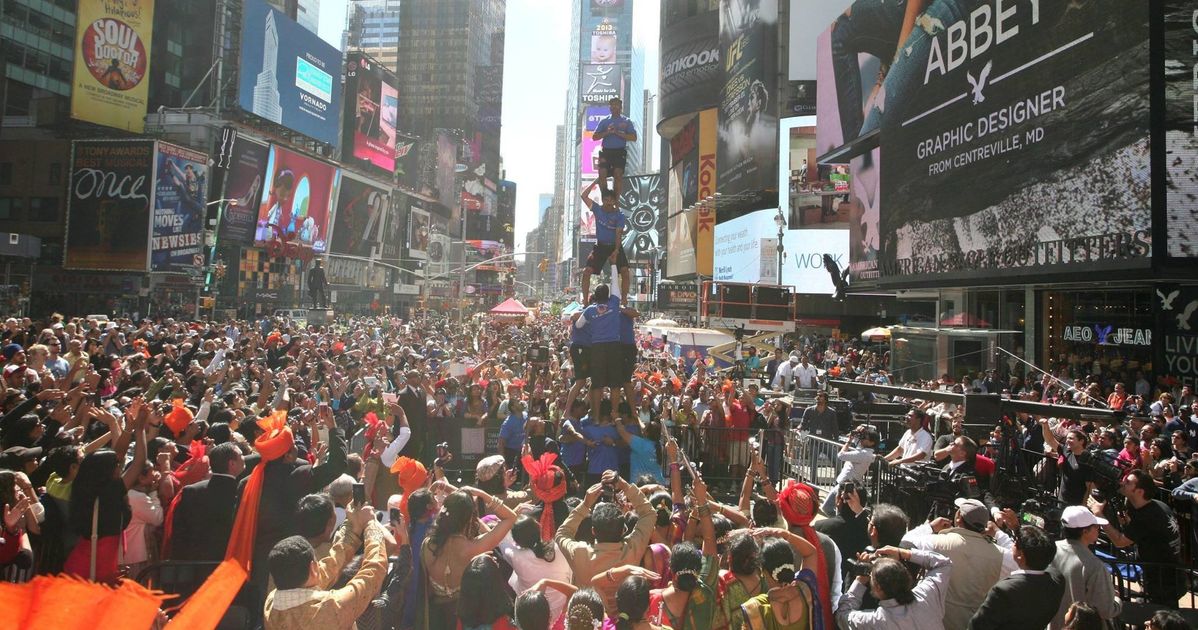 Diwali Festival Lights Up New York's Times Square HuffPost Latest News