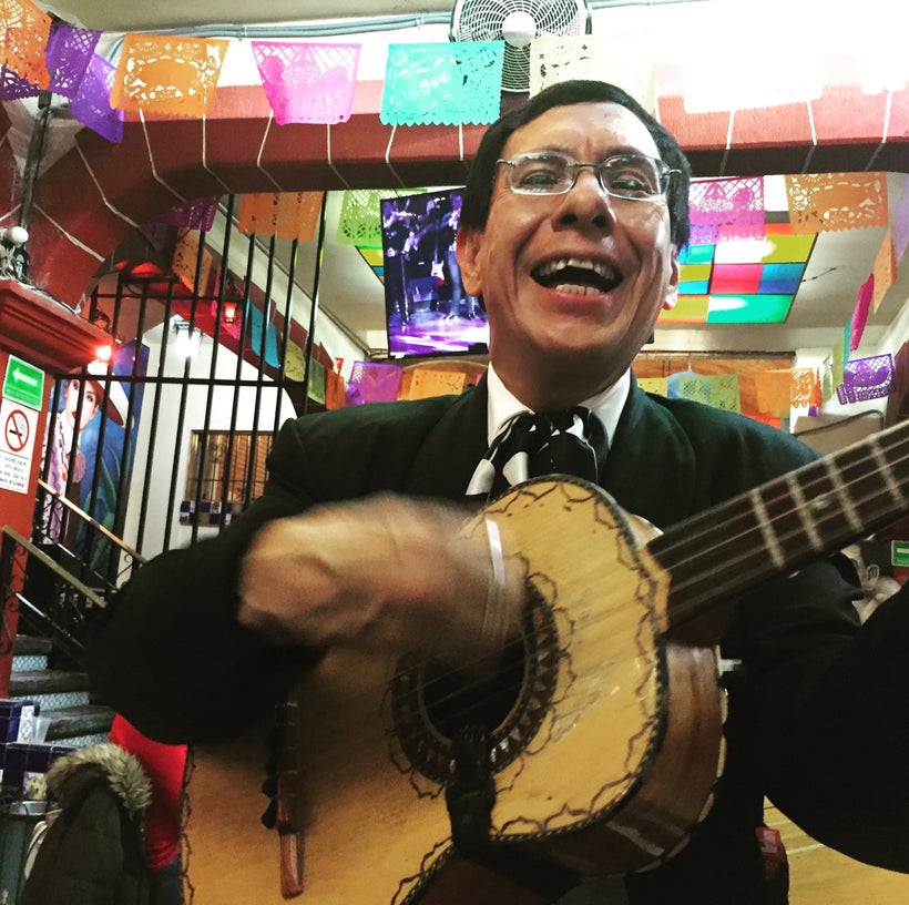 Late night mariachi in Plaza Garibaldi, Mexico City.