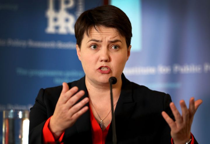 Scottish Conservative party leader Ruth Davidson