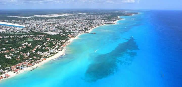 Playa del Carmen from above. My home for the past 3 years I am happily saying ADIOS to!