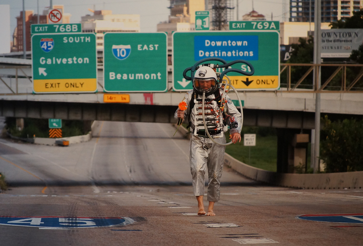 Earthman 2 on Abandoned Interstate [2015] by Dion Laurent