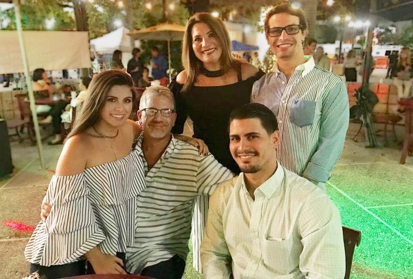 Before Maria: The Pereira family. L to R: Sarah Gabriella Pereira, father Dr. Rafael Pereira, mother Sarah, brothers Rafael a