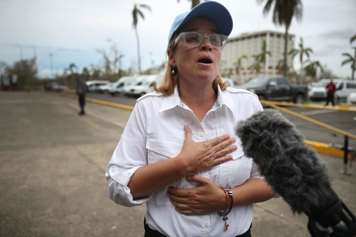 San Juan Mayor Carmen Yulín Cruz has been an outspoken critic of the federal government's response to the hurricane that devastated Puerto Rico.