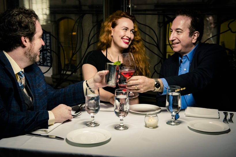 From left to right: J. Burton, E. Stikhina, and D. Sutin.