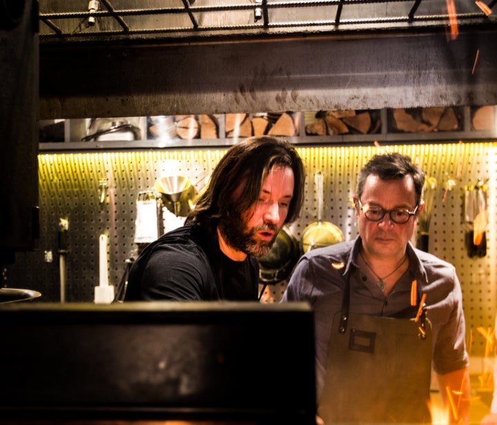 Niklas Ekstedt (left) and Hugh Fearnley-Whittingstall (right). 