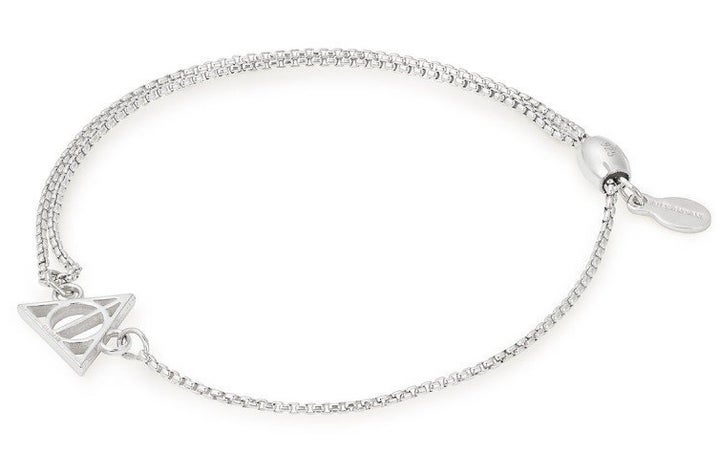 Pull chain bracelet from <a href="https://www.alexandani.com/collections/collaborations/deathly-hallows-pull-chain-bracelet-s