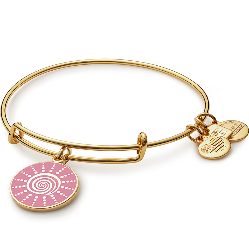 ALEX AND ANI Spiral Sun Charm Bangle