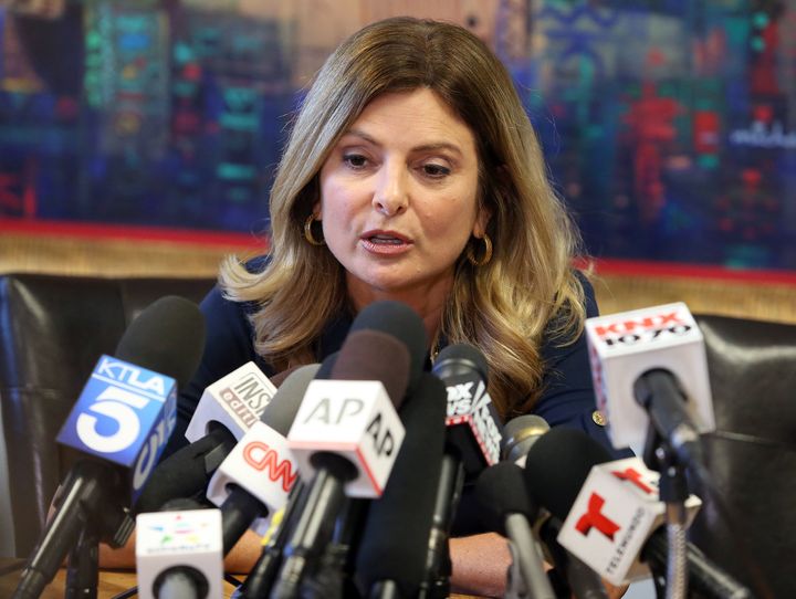 Lisa Bloom is shown during a press conference in California last November.