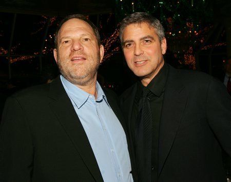 Weinstein and Clooney, pictured in 2005, collaborated on Clooney's directorial debut,