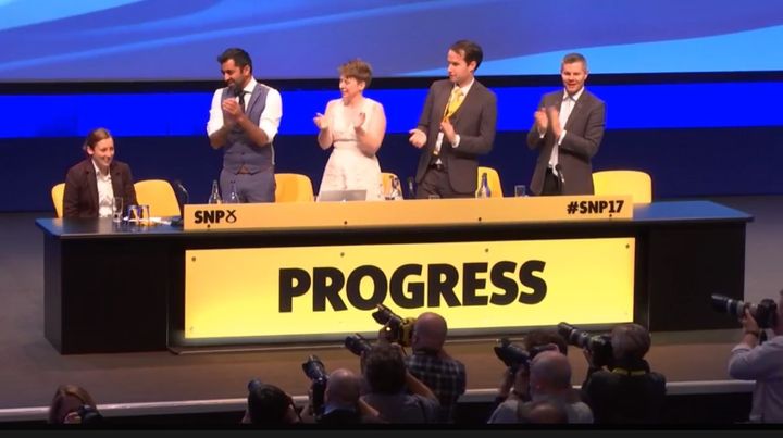 Mhairi Black received a standing ovation for her speech at the SNP conference in Glasgow