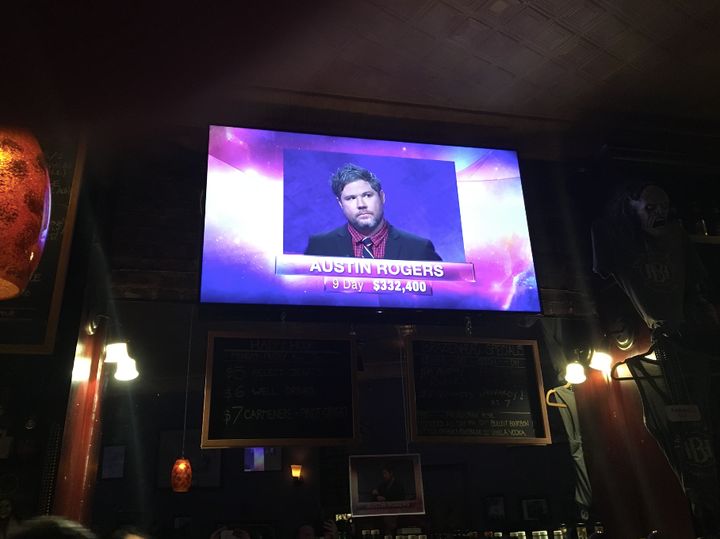Watching Austin Rogers in Brooklyn's The Brazen Head bar.