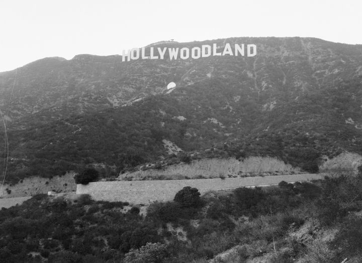 The famous sign originally read 'Hollywoodland'