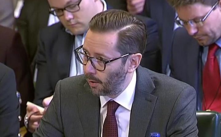 Director of Legal Affairs at Hermes Hugo Martin gives evidence at the Business, Energy and Industrial Strategy Committee