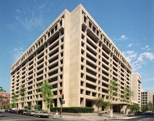 The IMF headquarters in Washington.