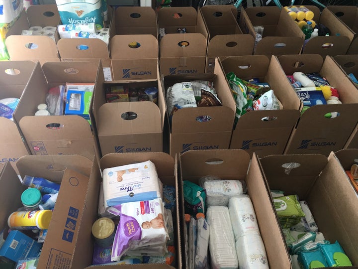 MM50 Relief Project also gathers and distributes other supplies, including paper towels, feminine hygiene products and more.