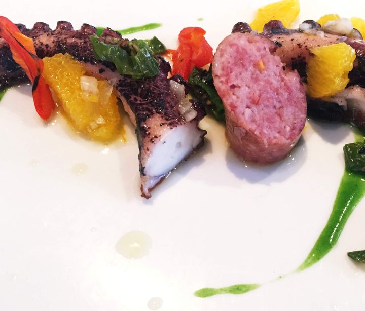Inventive combinations such as octopus paired with housemade sausage