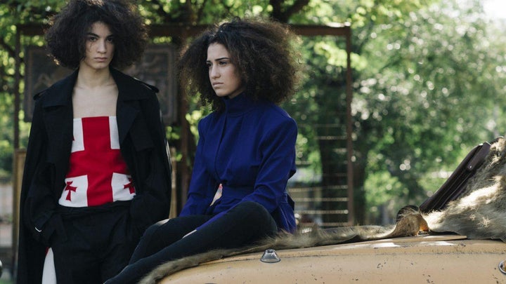 <p>Models wearing Georgian label Situationist</p>