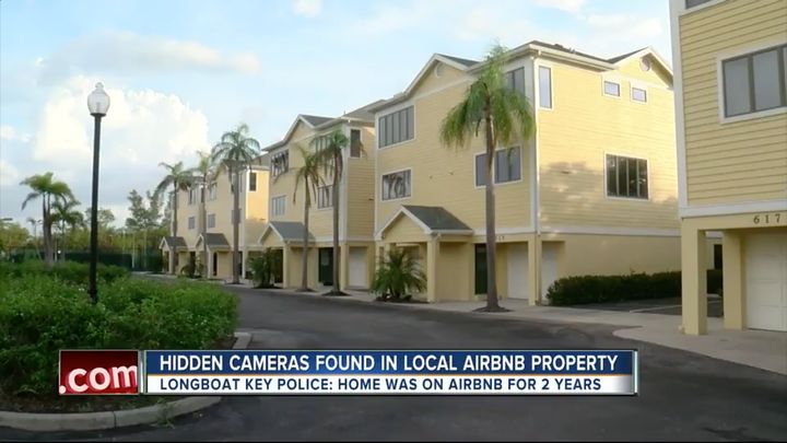 The couple said they were never informed that they'd be filmed inside of the rental, pictured among these townhouses.