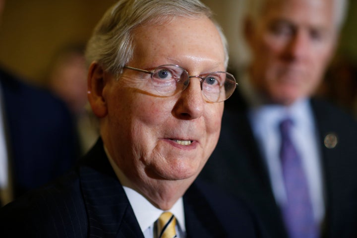 Mitch McConnell is feeling the heat from conservative groups to do more to confirm President Donald Trump's judicial nominees. He does not appear willing to axe the so-called blue-slip rule to appease them, however.