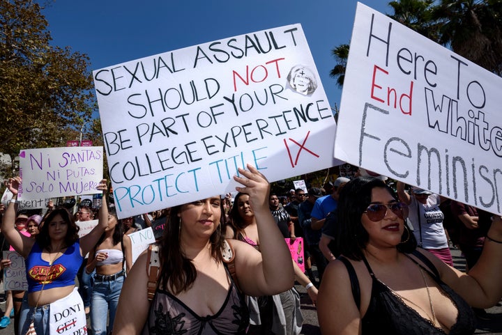 Participants in the 3rd annual Amber Rose SlutWalk in Los Angeles.