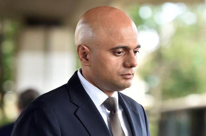 Communities and Local government Secretary, Sajid Javid visits the scene of the fire at Grenfell Tower