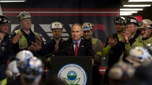 <p>EPA chief Scott Pruitt just issued a rule to repeal an Obama-era regulation limiting power plant carbon emissions.</p>