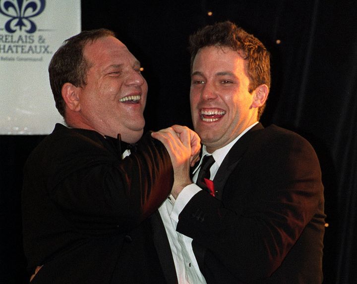 Ben Affleck (right) with Harvey Weinstein