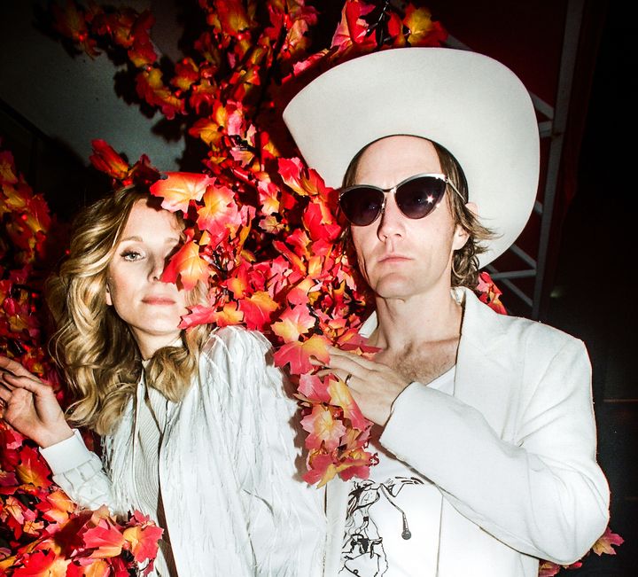 <p>Luke Doucet (right) and Melissa McClelland, the daring, darling duo of Whitehorse, present the music video premiere of “Pink Kimono.”</p>