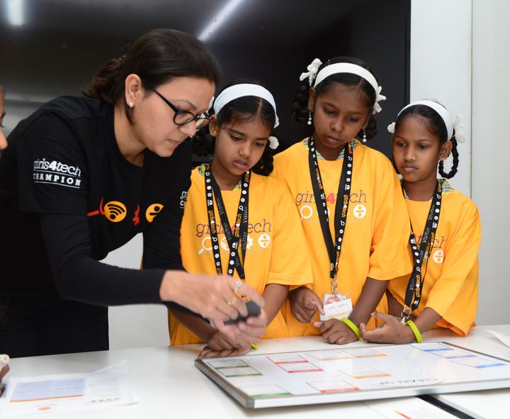Mastercard is leveraging its signature Girls4Tech education program to inspire the next generation of female technologists. Our goal is to shift and expand the mindset of what it means to be a woman in STEM.