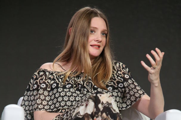 PASADENA, CA - JANUARY 18:  Actress Romola Garai speaks onstage during Masterpiece's 'Churchill's Secret' panel as part of the PBS portion of the 2016 Television Critics Association Winter Press Tour at Langham Hotel on January 18, 2016 in Pasadena, California.  (Photo by Frederick M. Brown/Getty Images)