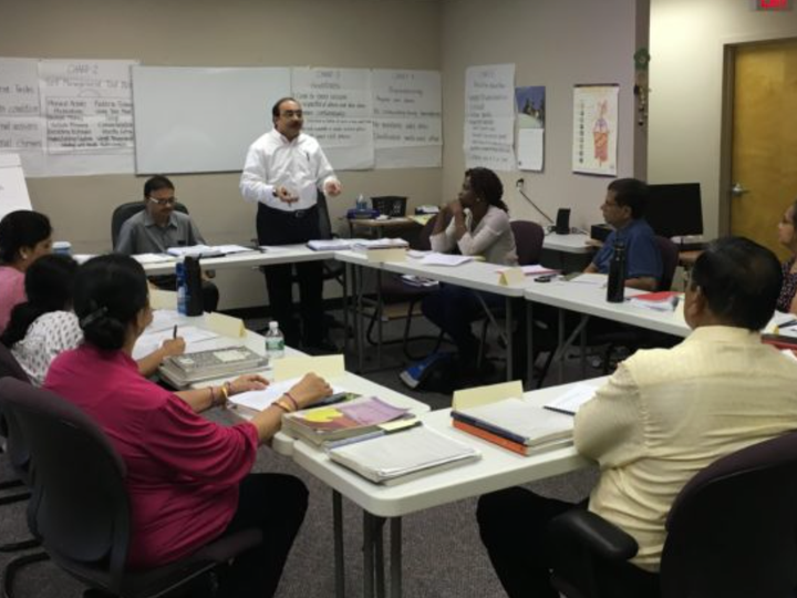 <p>The Chronic Disease Self-Management Program. Peer-led community class.</p>