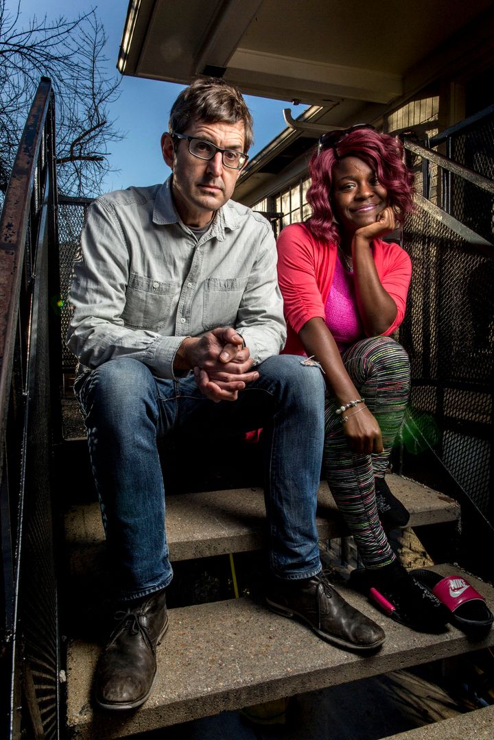 Theroux with Daneesha, in rehab